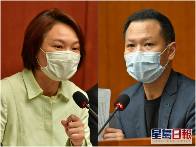 李慧琼(左)、郭榮鏗(右)。資料圖片