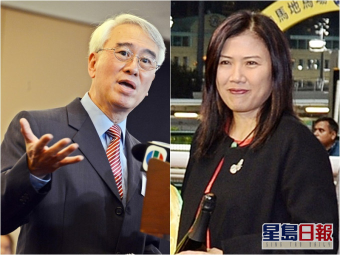 周融(左)因與侄女周巧兒同枱飲宴,現於翠雅山房接受檢疫。資料圖片