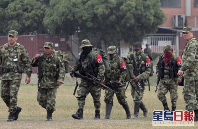 哥倫比亞叛軍組織國民解放軍(ELN)。AP資料圖片