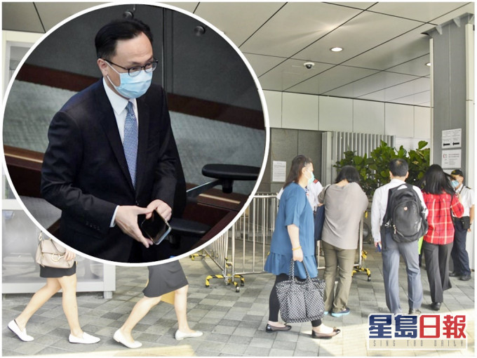 聶德權(小圖)指截至本月1日,共有129名公務員不理會、拒絕簽署,或拒絕交回宣誓聲明。資料圖片