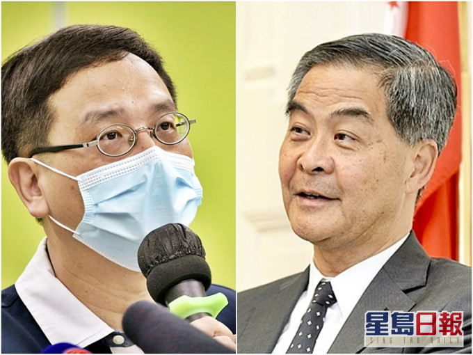 教育界立法會議員葉建源與梁振英「隔空駁火」。資料圖片