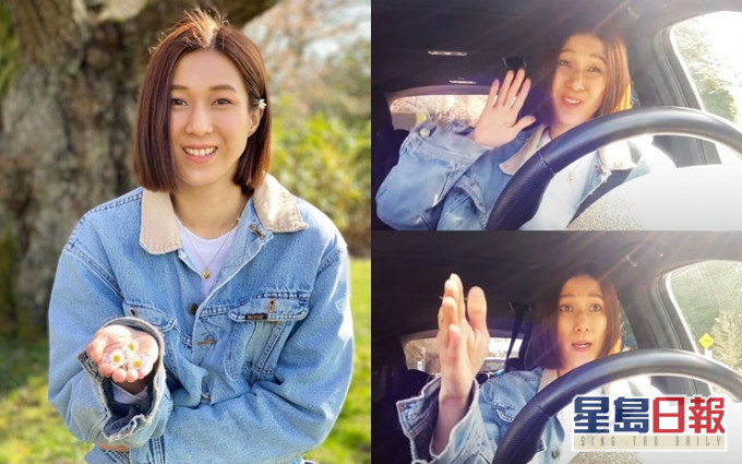 鍾嘉欣現在邊開車邊講述當年事故還手舞足蹈七情上面。