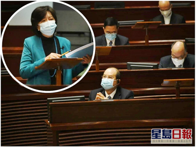 蔣麗芸(小圖)不滿港府在疫情控制上拖拖拉拉。