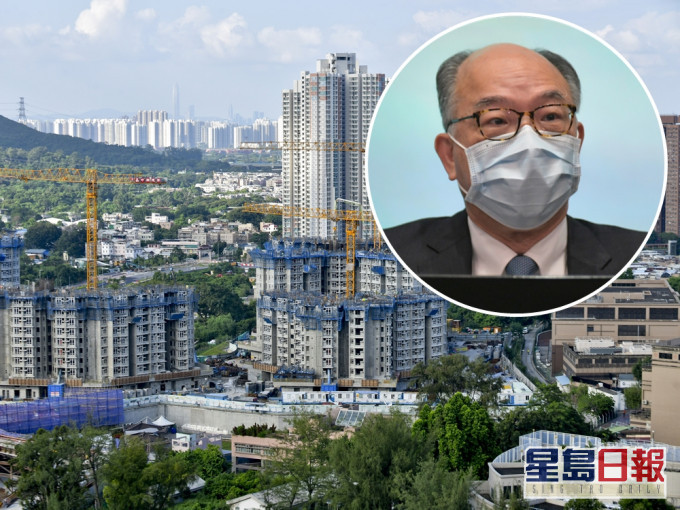 房屋委員會主席、運輸及房屋局局長陳帆(小圖)指,房委會興建公屋進度「實際上唔錯」。資料圖片