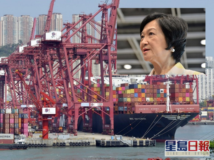 葉劉淑儀建議香港與大灣區整合貨櫃碼頭。資料圖片
