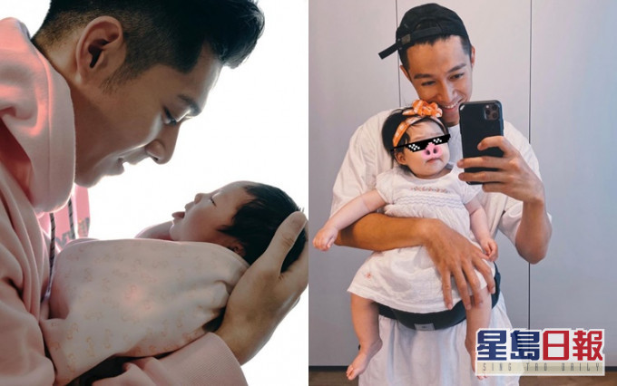 周柏豪當爸已7個月,一直都在當囡囡的守護員。