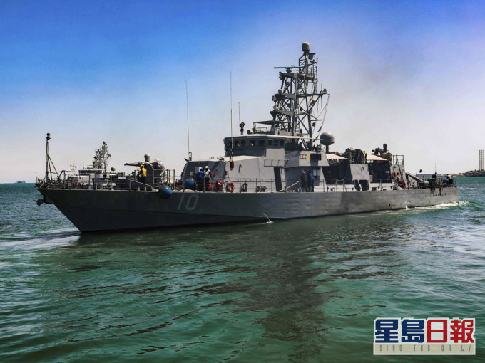 美國海軍軍艦「霹靂號」。AP圖片