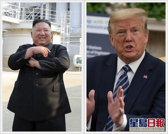 特朗普發文指對金正恩再次露面感到高興。AP