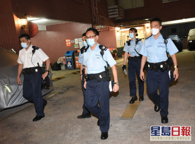 警方昨晚到場調查。資料圖片
