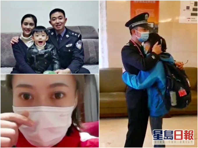 媽媽醫生淚別家人。網圖