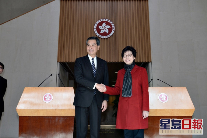對於特首應具備甚麼條件,梁振英重申要求是要愛國、愛港。資料圖片
