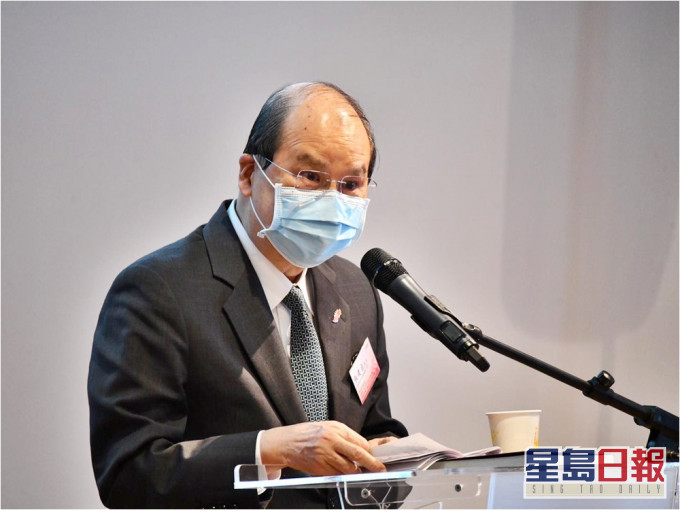張建宗讚揚海員工會多年來的貢獻。盧江球攝