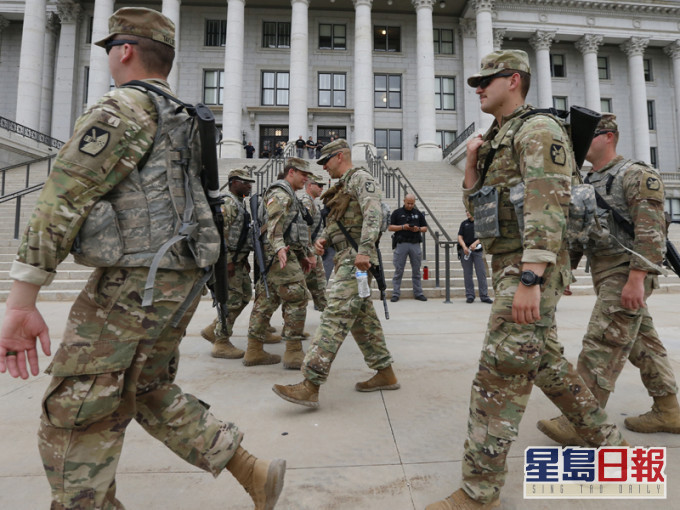 美國多名國民警衞軍確診新冠肺炎。AP圖