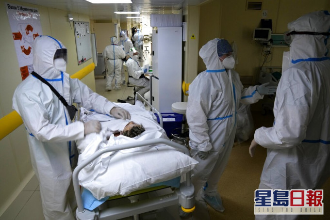 俄羅斯近期疫情嚴峻。美聯社圖片