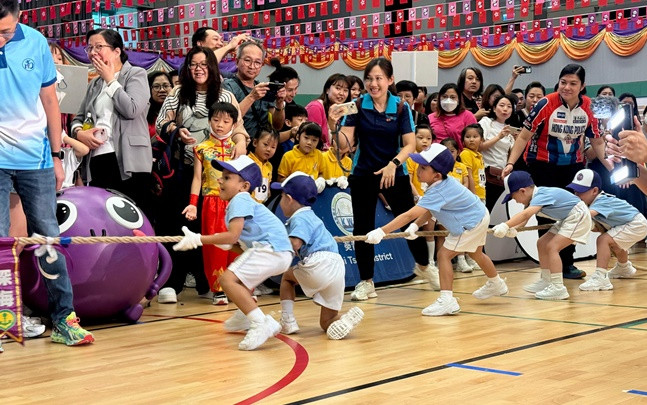 「親親祖國•童樂日」幼稚園學生拔河比賽 輕鬆傳遞國家安全訊息