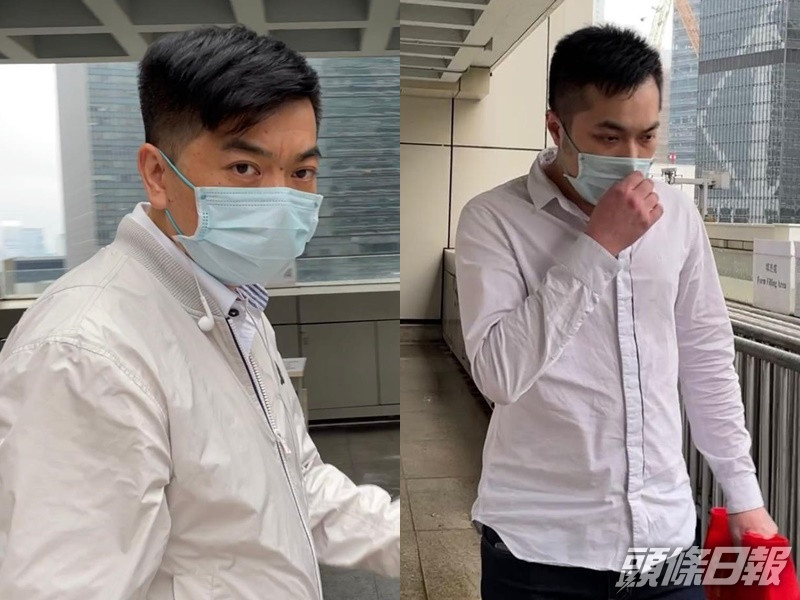 被告王良海(左),右為肖友泉。