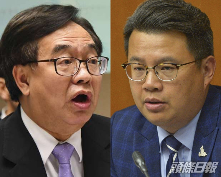 盧偉國(左);尹兆堅(右)。資料圖片