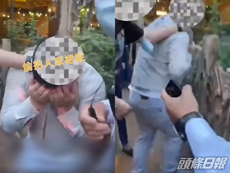 男子當場被截住。網圖