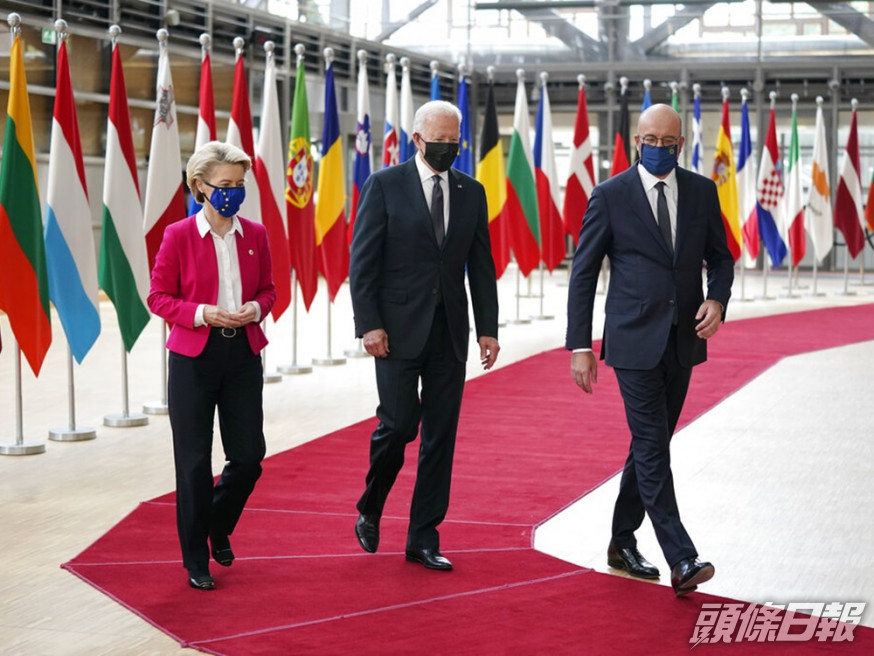 美國與歐盟達成協議解決貿爭端。AP圖