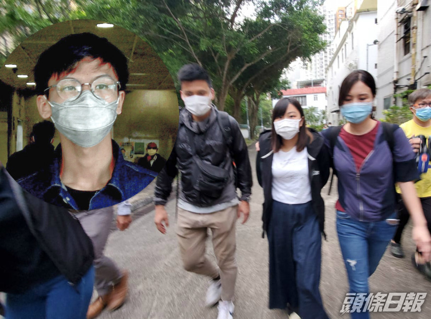 學生動源多名前成員被捕,小圖為鍾翰林。