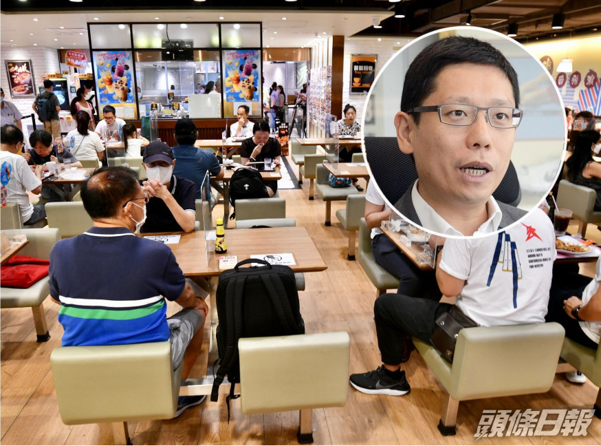 黃傑龍指,不放寬A及B類食肆等於沒有放寬。資料圖片