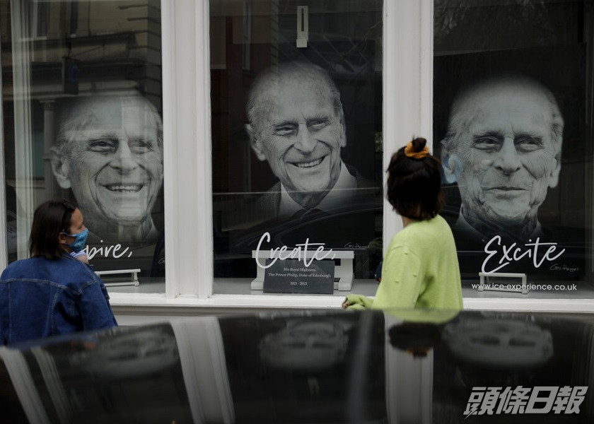 菲臘親王喪禮並不公開進行,但屆時將有電視直播。AP圖