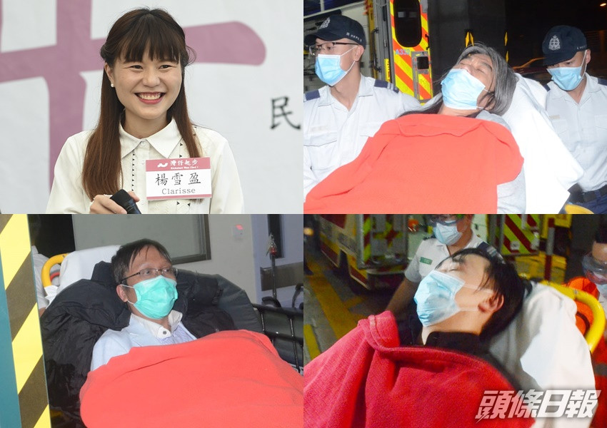 左上:楊雪盈、梁國雄;左下:譚凱邦以及林景楠。