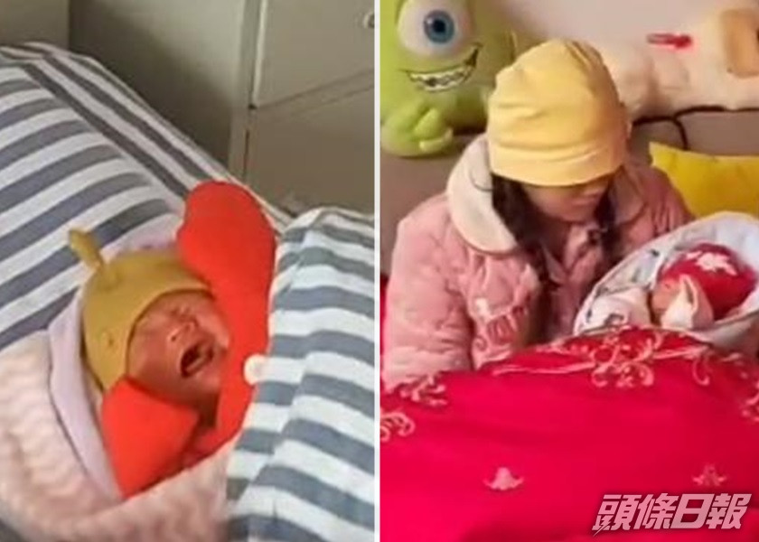 內地一對新手父母年初竟大意地將新生的女兒遺留在醫院沒有接走。網圖