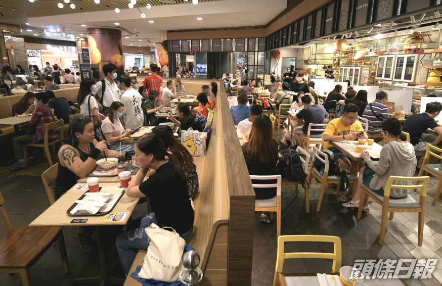 食肆放寬至6人一枱。資料圖片
