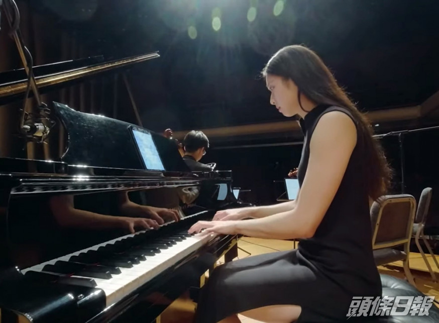 Vivian同Cong Quartet合奏嘅《明天,你好》,近日就喺網上瘋傳。影片截圖
