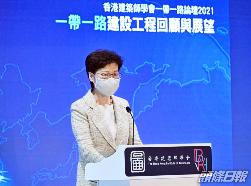 林鄭月娥指,現時需要加快疫苗接種速度。
