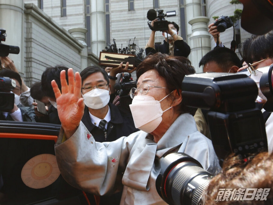 其中一名原訴人、92歲的李容洙。AP圖片