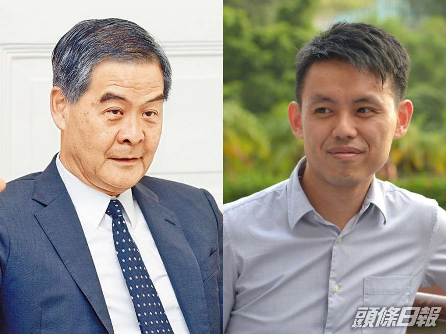 左起:梁振英、羅健熙。資料圖片