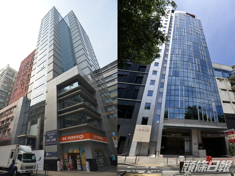 左:長沙灣Peak Castle、觀塘SML Tower。資料圖片