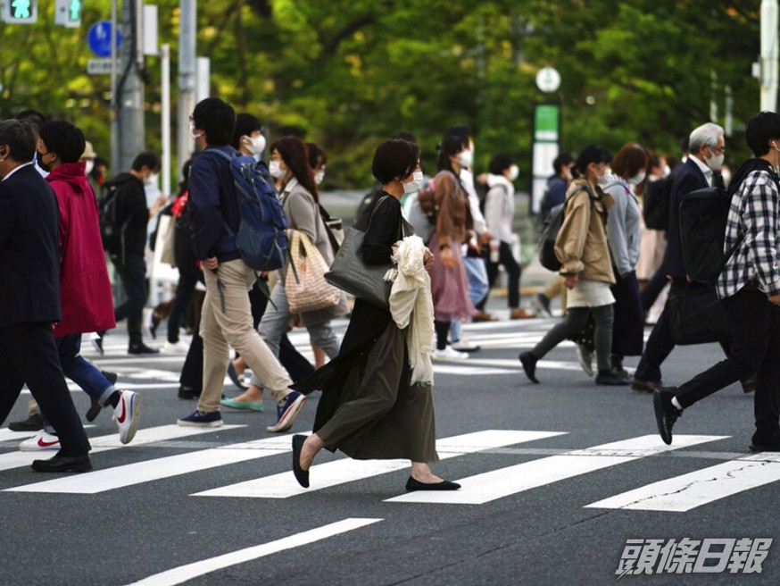 東京都過去6天每日新增逾500宗確診。AP圖片