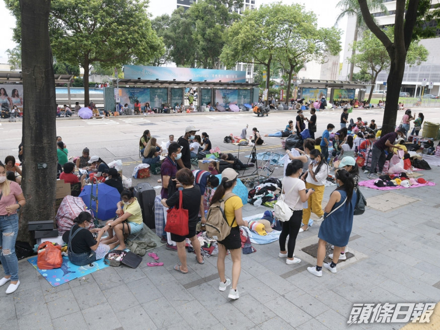 勞工處人員合共抽查了2,268名外傭,而絕大部分已遵從強制檢測公告。資料圖片