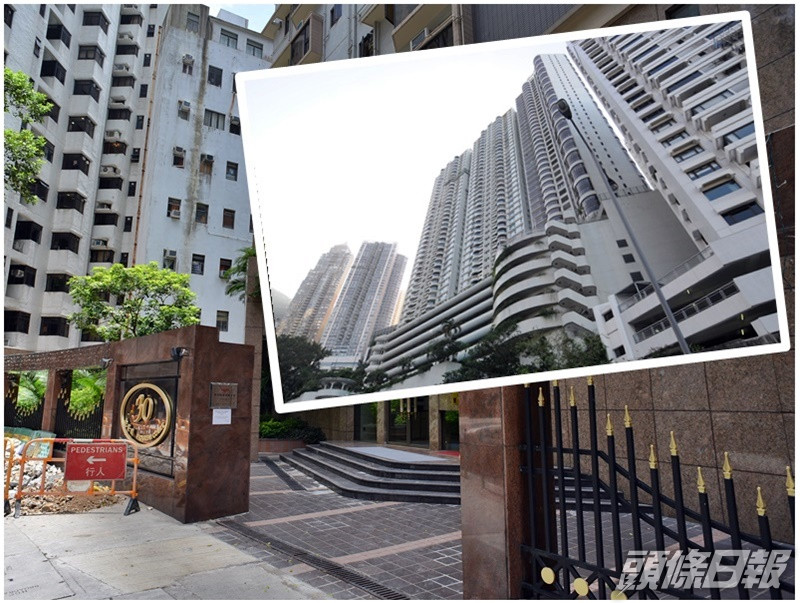 跳舞群組患者當中多人居於豪宅單位,包括半山區殷榮閣和花園台(小圖)。資料圖片