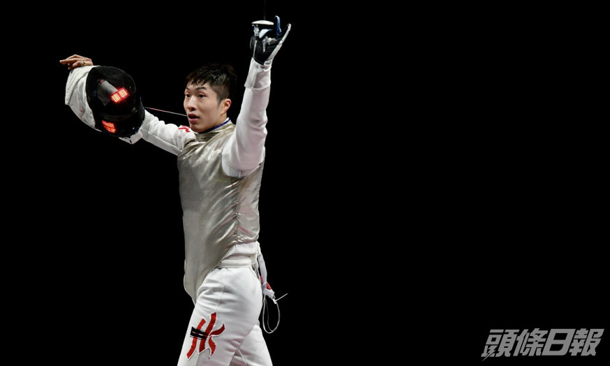 張家朗為香港贏得歷來第二面奧運金牌。資料圖片