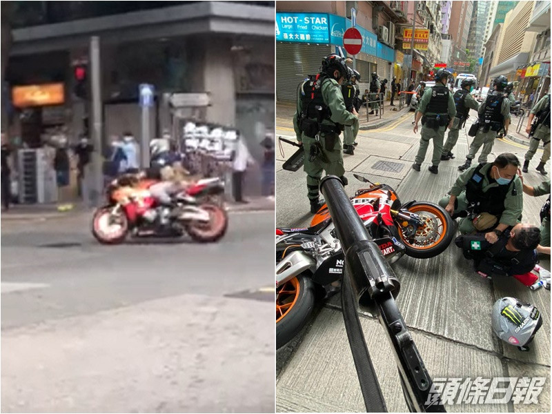 電單車司機被捕。