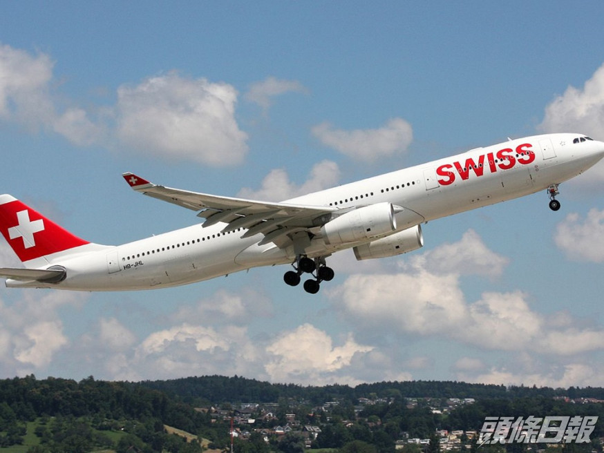 瑞士航空停飛香港航班至本月11日。網圖