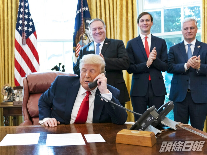 美國總統特朗普宣布,蘇丹與以色列同意關係正常化。AP圖片