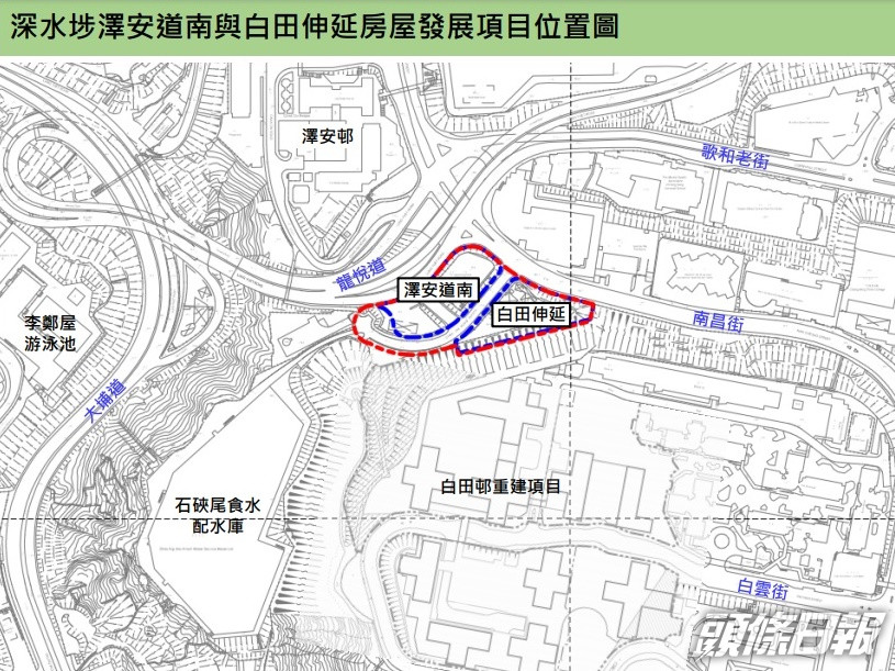 項目位置圖。區議會文件