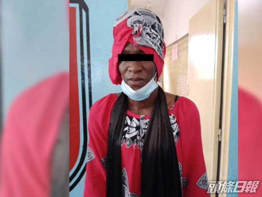塞內加爾男子男扮女裝代女友考試,終被揭發並拘捕。網圖