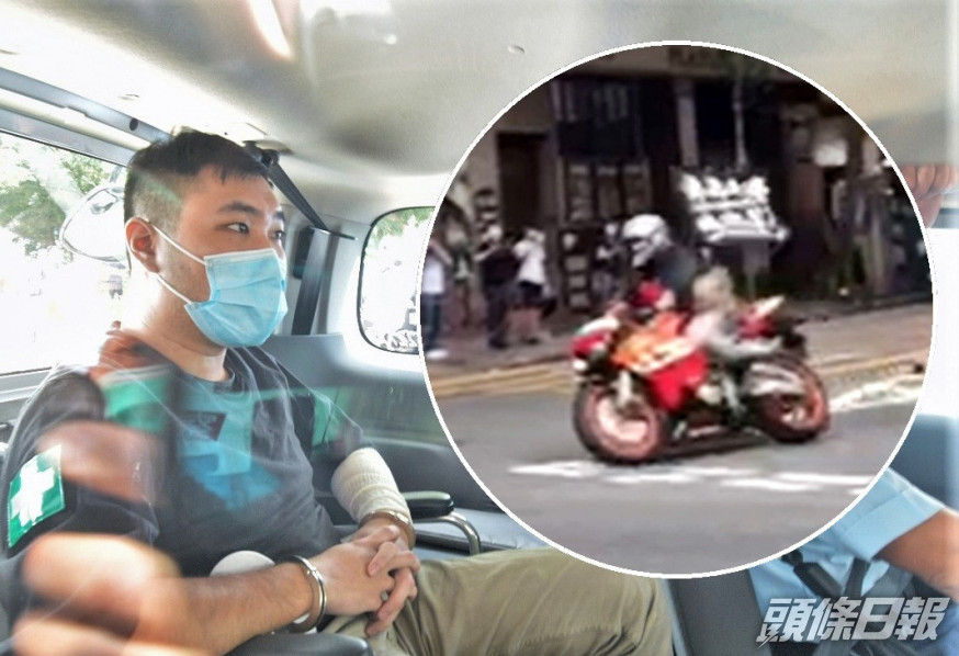 首名《港區國安法》被告唐英傑。 資料圖片