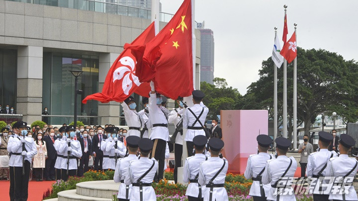 出席回歸25周年升旗禮及新政府就職禮人士,須接受閉環管理。資料圖片