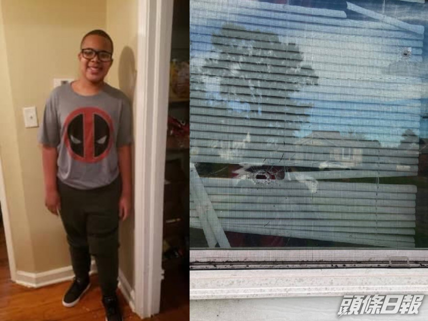 美國一名13歲男童被屋外的子彈射殺。 (Xavier Harris WVTM 13 Facebook)
