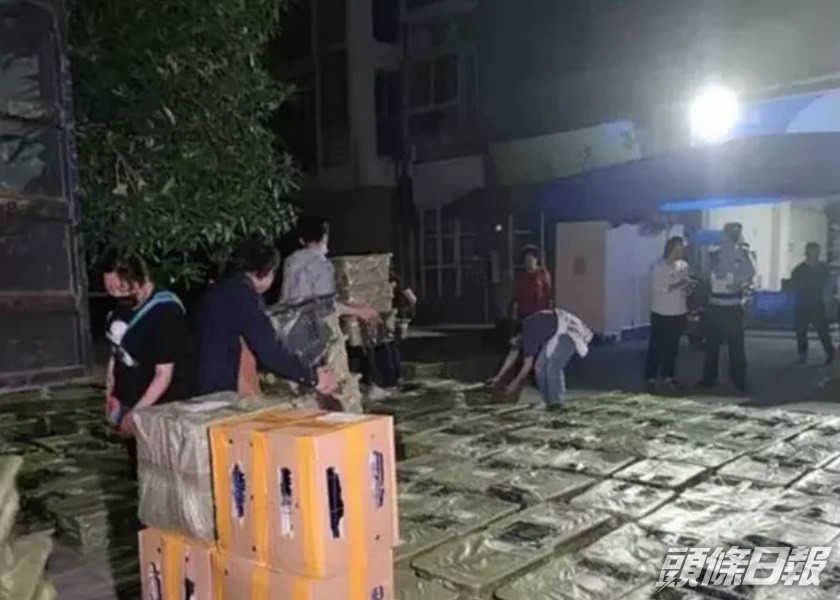 成都有動保義工周一截獲一輛快遞貨車,載有160個貓狗「盲盒」。網圖