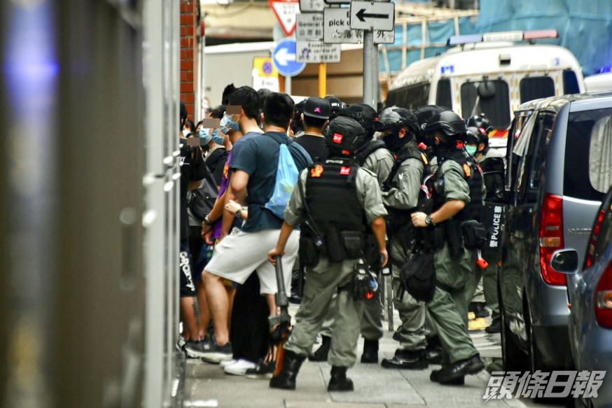 7月1日港島區有多人遊行示威,警方拘捕多人。 資料圖片
