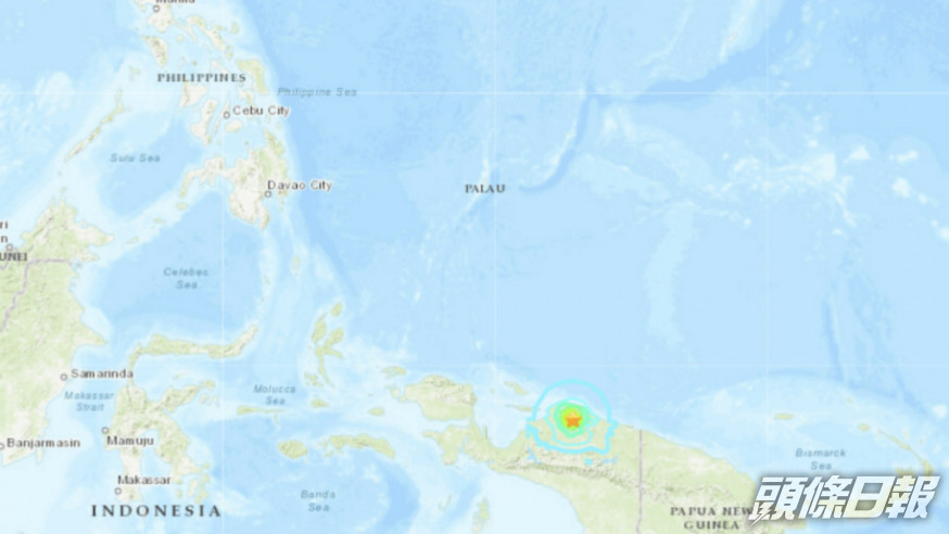 印尼東部發生6.2級地震。earthquake.usgs.gov