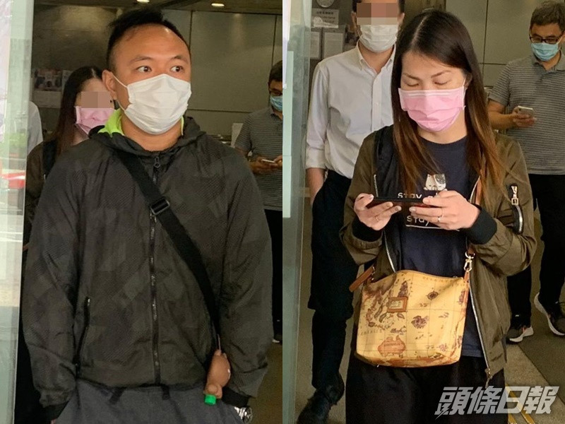 被告冼柏汶(左)及譚嘉儀(右)。劉安琪攝